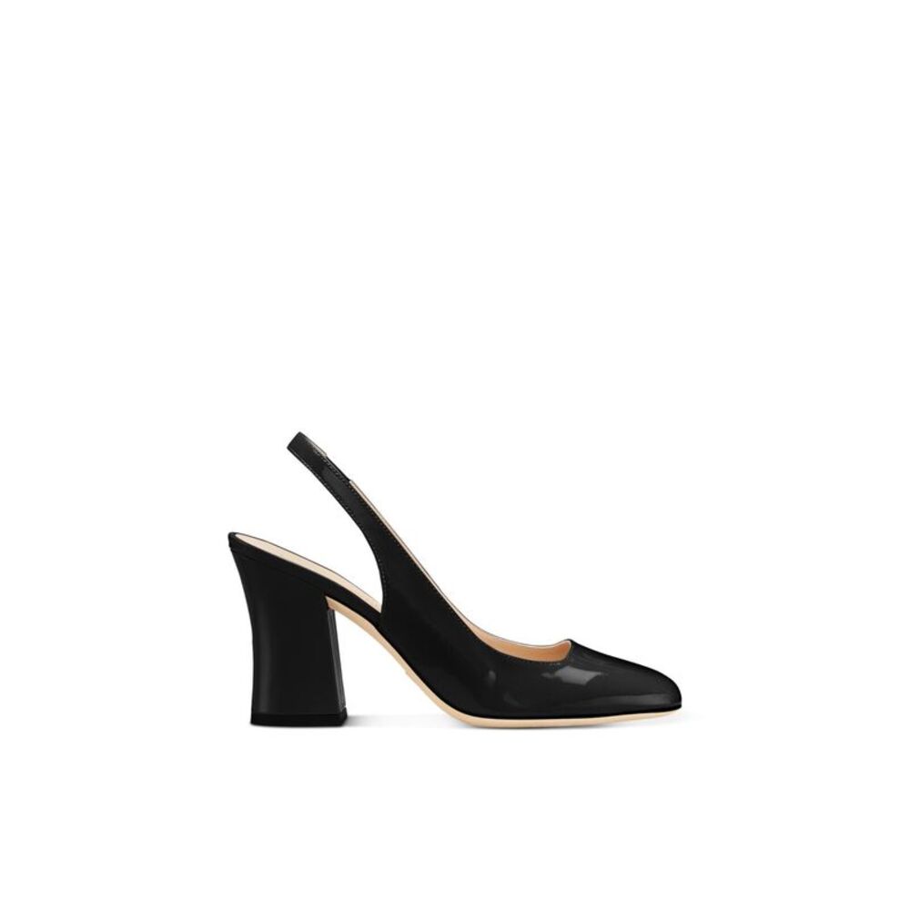 STUART WEITZMAN Womens Black N1803 Slip On Leather Slingback Sandal 5 B - Picture 3 of 3